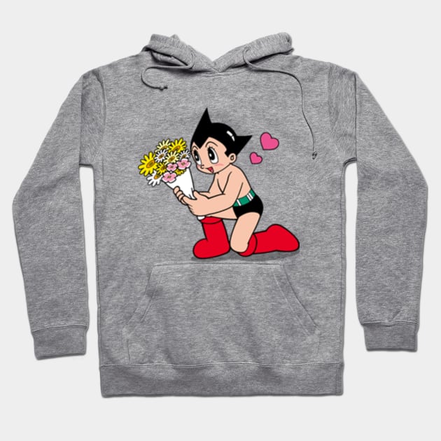 Astro Boy Flowers Hoodie by Secretsheep13